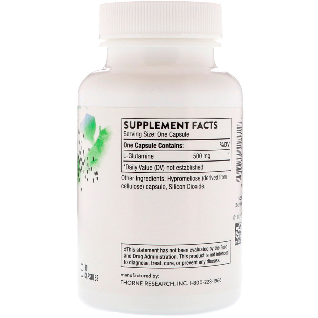 Thorne Research, L-Glutamine, 90 Capsules