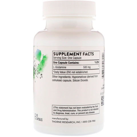 Thorne Research, L-Glutamine, 90 Capsules