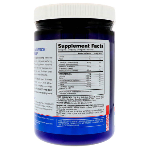 Gaspari Nutrition, Aminolast, Recovery & Endurance BCAA Superfuel, Fruit Punch, 14,8 oz (420 g)