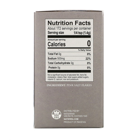 Natierra, Himalania, Sal rosa en escamas, 8,5 oz (241 g)