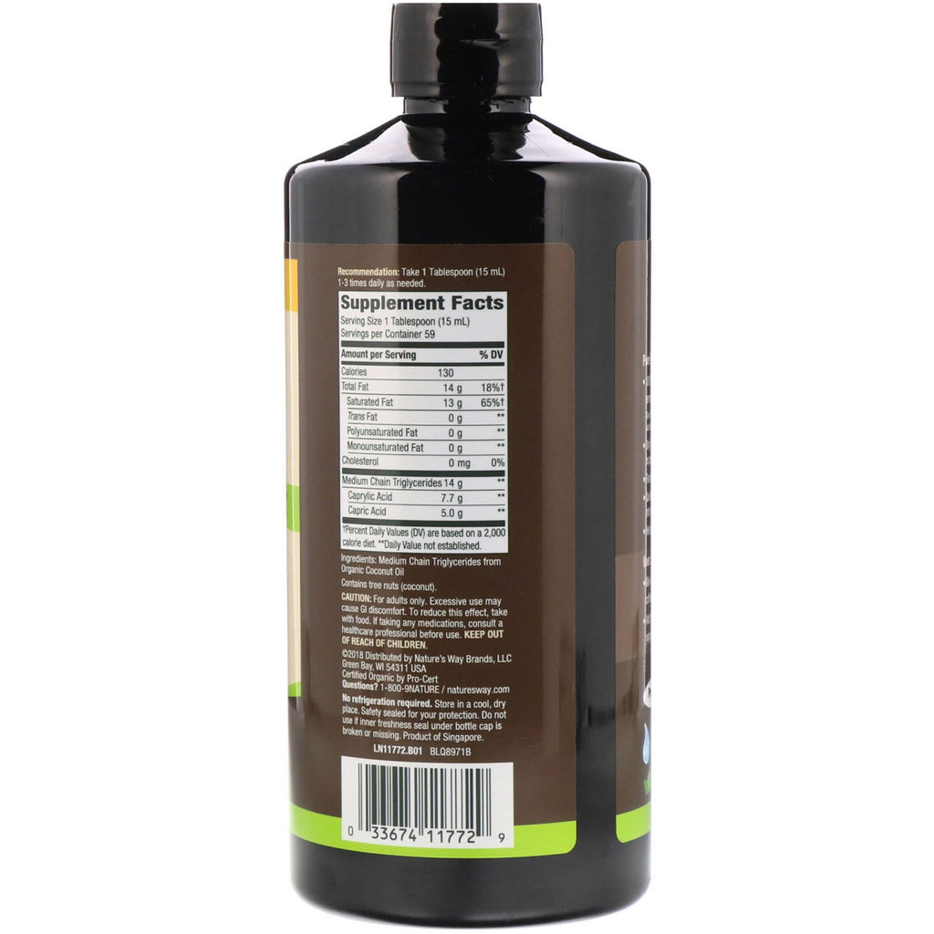 Nature's Way, MCT Oil, 30 fl oz (887 ml)