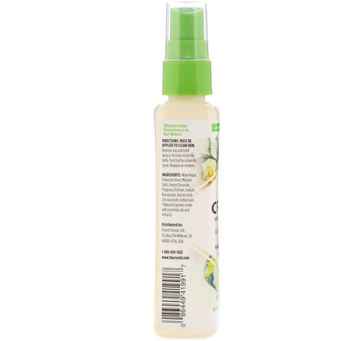 Crystal Body Deodorant, Mineral Deodorant Spray, Vanilje Jasmin, 4 fl oz (118 ml)