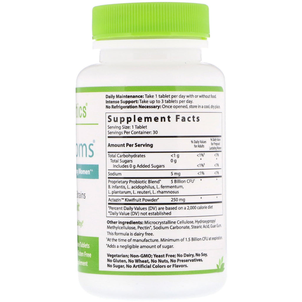 Hyperbiotics, PRO-Moms, with Kiwifruit, 5 Billion CFU, 30 Time-Release Tablets