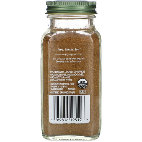 Simply, Cinco especias en polvo, 57 g (2,01 oz)