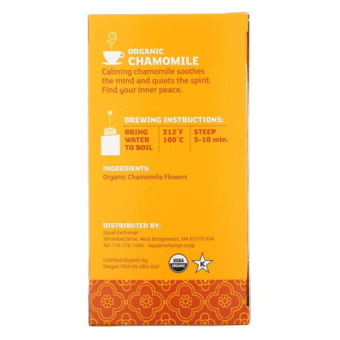 Equal Exchange, kamilleurtete, koffeinfri, 20 teposer, 0,85 oz (24 g)