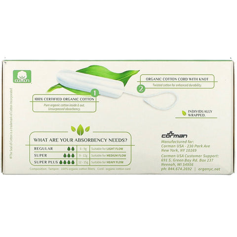 Organyc,  Tampons, Super, 16 Tampons