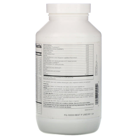 Source Naturals, Life Force Multiple, Ingen jern, 180 tabletter