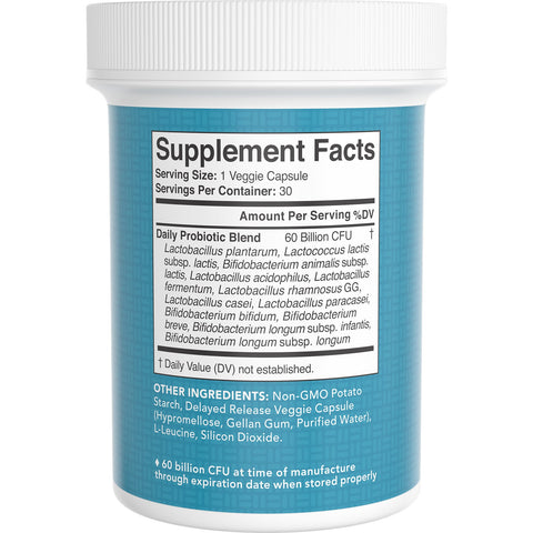 Sports Research, Daily Probiotics Delayed Release, 60 Billion CFU, 30 Veggie Capsules