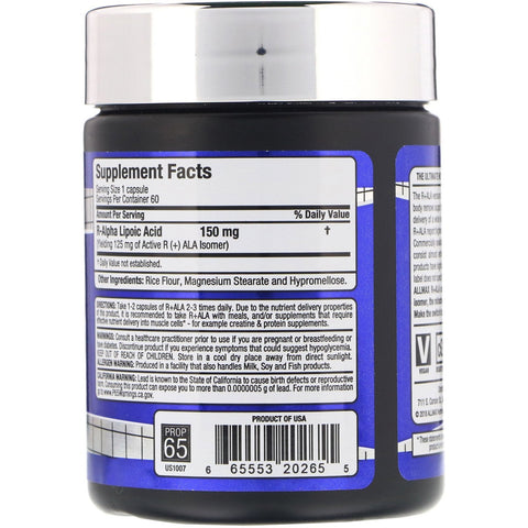ALLMAX Nutrition, R+ALA, 60 kapsler