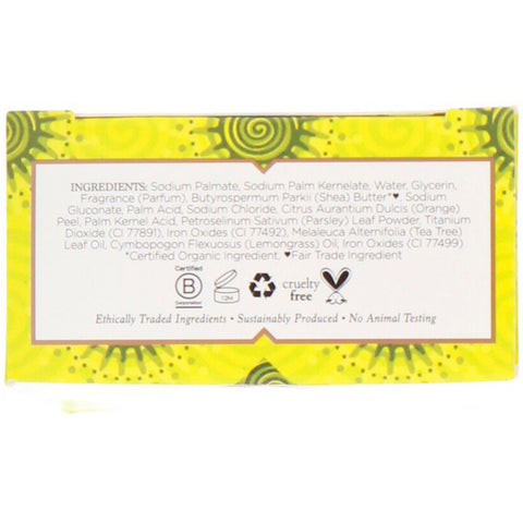Nubian Heritage, Jabón en barra de hierba de limón y árbol de té, 5 oz (142 g)