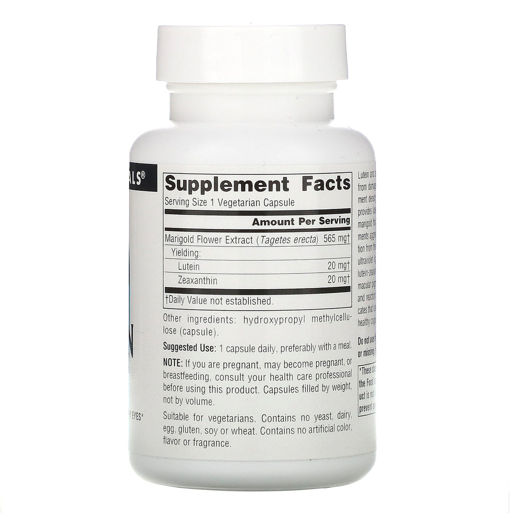 Source Naturals, Zea-Tein 20/20, 60 vegetariske kapsler