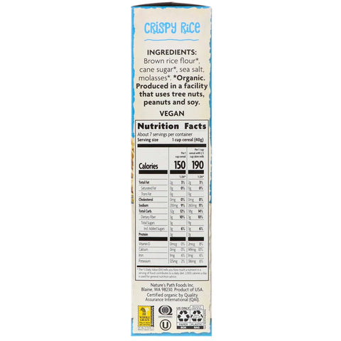 Nature's Path, Cereal de arroz crujiente, 284 g (10 oz)