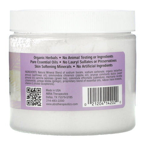Abra Therapeutics, Exfoliante corporal natural, relajación profunda, lavanda y melisa, 12 oz (340 g)