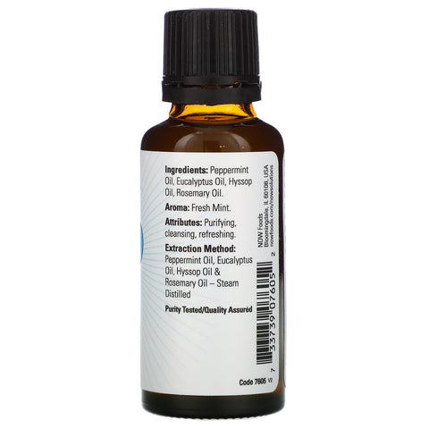 Now Foods, Aceites esenciales, Limpiar el aire, Mezcla purificadora, 1 fl oz (30 ml)