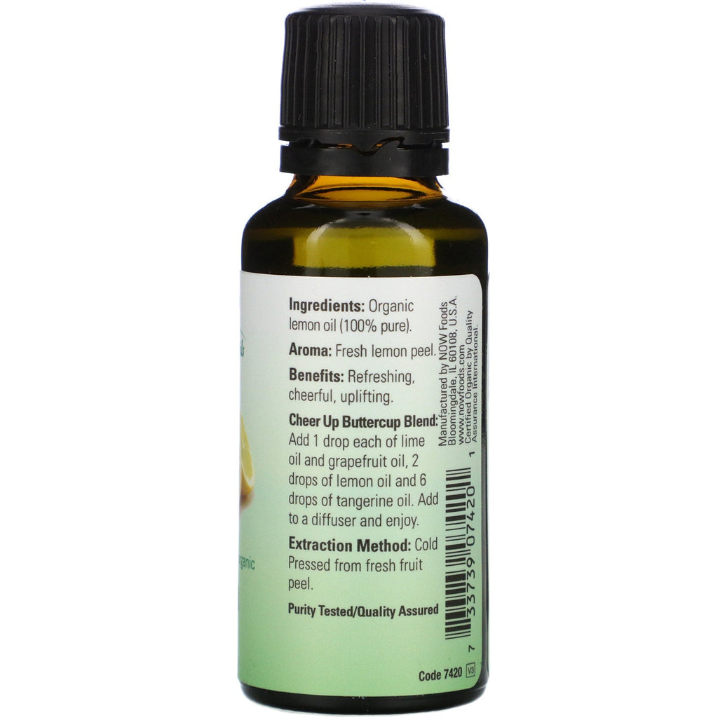 Nu fødevarer, æteriske olier, citron, 1 fl oz (30 ml)