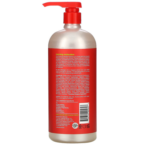 Alba Botanica, Muy emoliente, gel de baño y ducha, miel y mango, 32 fl oz (946 ml)