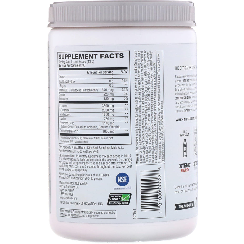 Xtend, The Original 7G BCAA, Watermelon Explosion, 13.7 oz (390 g)
