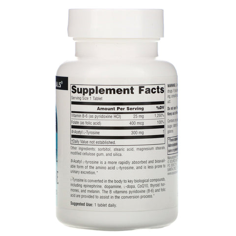 Source Naturals, N-Acetyl L-Tyrosine, 300 mg, 120 tabletter