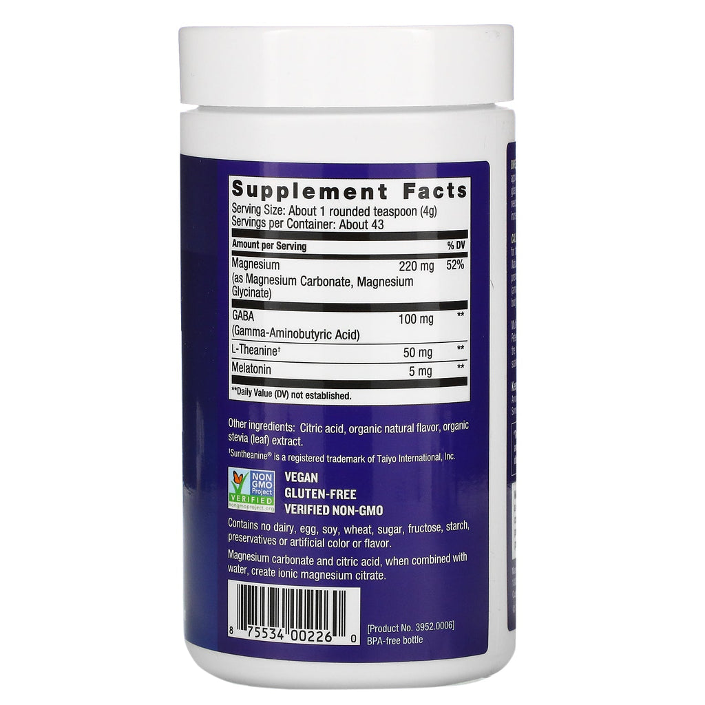 Naturlig vitalitet, ROLIGE specifikationer, rolig søvn, blandet bærsmag, 6 oz (170 g)