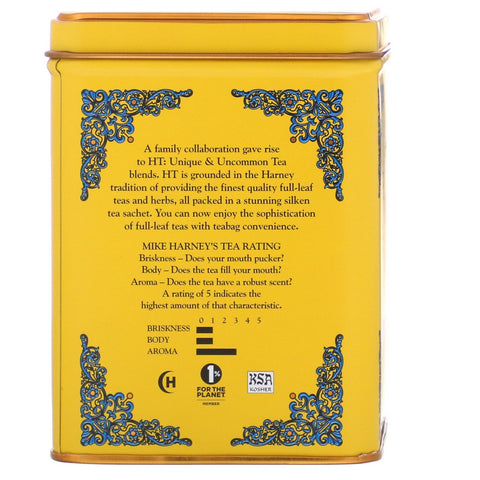Harney & Sons, HT teblanding, gul og blå, kamille og lavendel, koffeinfri, 20 poser, 40 g (1,4 oz)