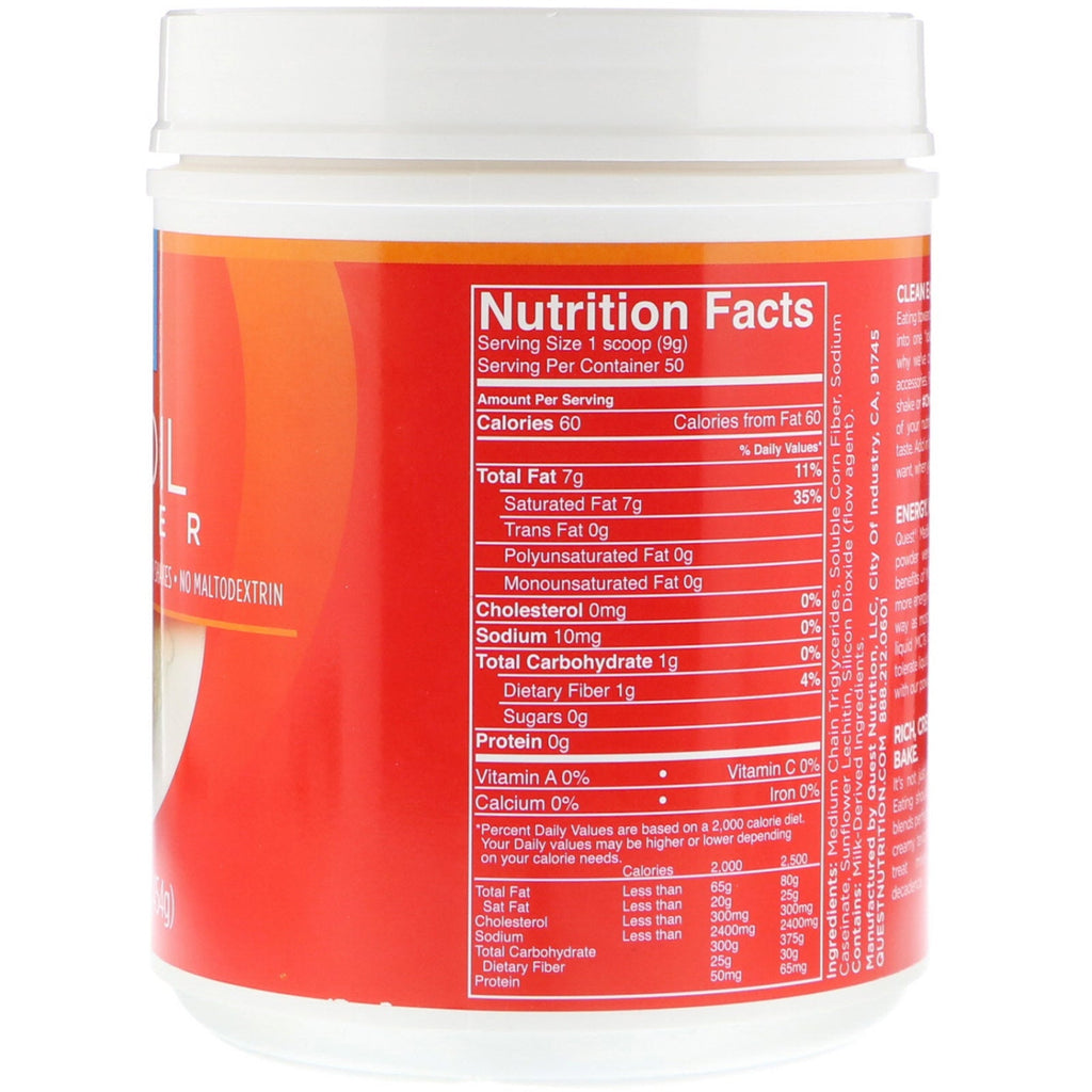 Quest Nutrition, MCT Oil Powder, 16 oz (454 g)