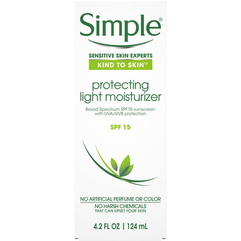 Enkel hudpleje, Protecting Light Moisturizer, SPF 15, 4,2 fl oz (124 ml)