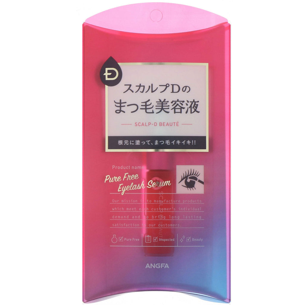 Angfa, Scalp-D Beaute, Pure Free Eyelash Serum, 0,2 fl oz (6 ml)