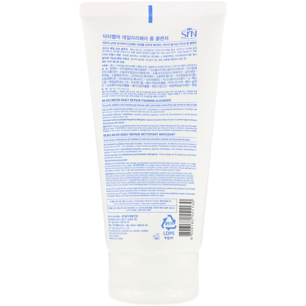 Dr. Belmeur, daglig reparation, skummende rensemiddel, 5 fl oz (150 ml)