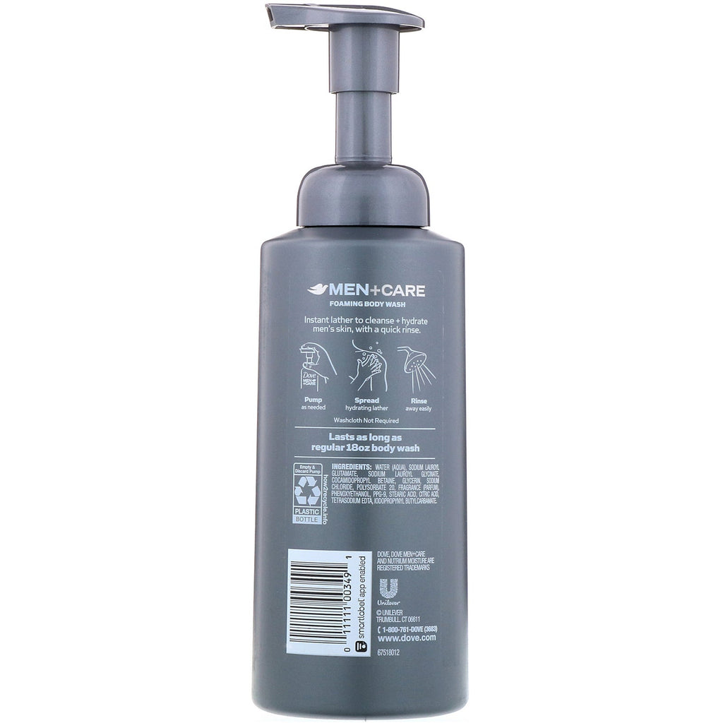 Dove, Men+Care, Skummende Body Wash, Clean Comfort, 13,5 fl oz (400 ml)