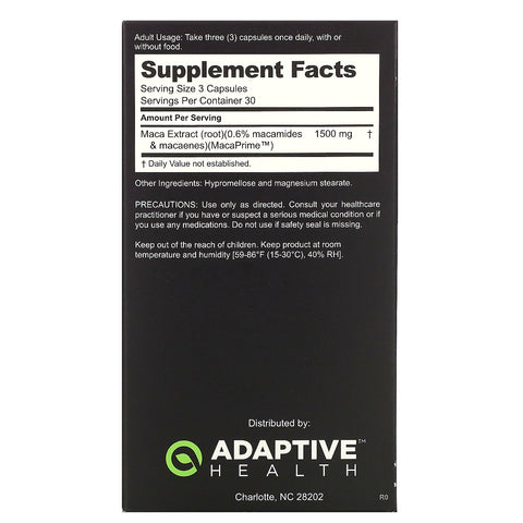Nugenix, Maca, 1500 mg, 90 cápsulas