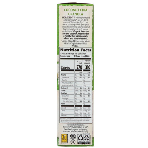 Nature's Path, Granola de coco y chía, 350 g (12,34 oz)