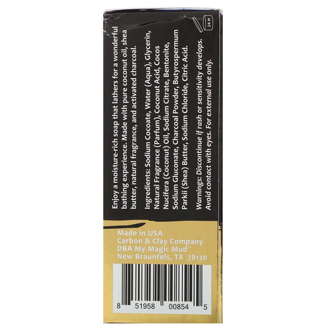 My Magic Mud, Carbón hidratante, Jabón de aceite de coco, Cítricos estimulantes, 5 oz (141,7 g)