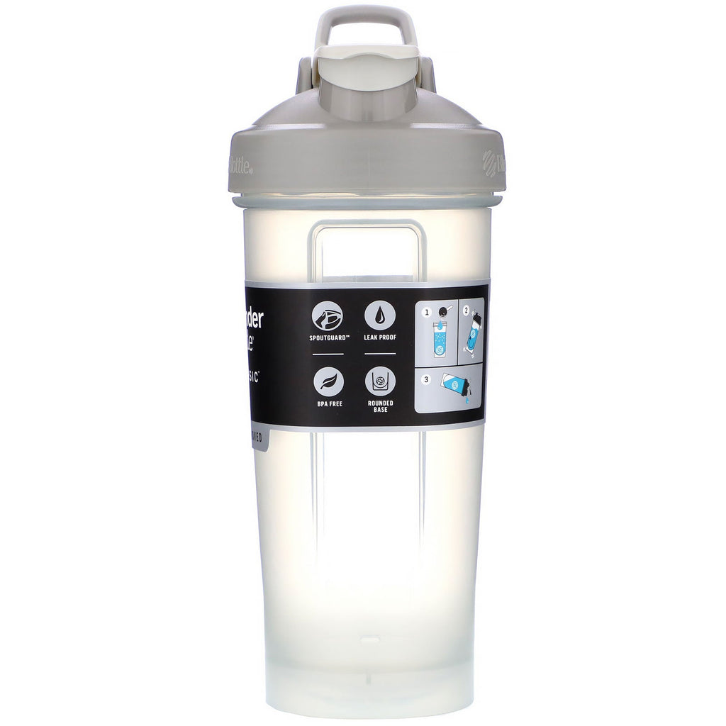 Blenderflaske, Classic With Loop, Pebble Grey, 28 oz (828 ml)