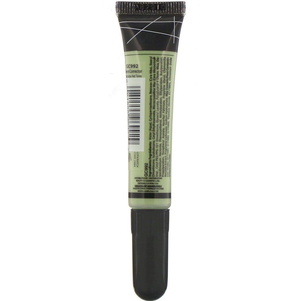 LA Girl, Pro Conceal HD Concealer, Green Corrector, 0,28 oz (8 g)