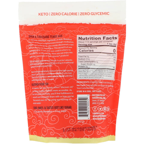 Lakanto, Monkfruit Sweetener with Erythritol, Golden, 16 oz (454 g)