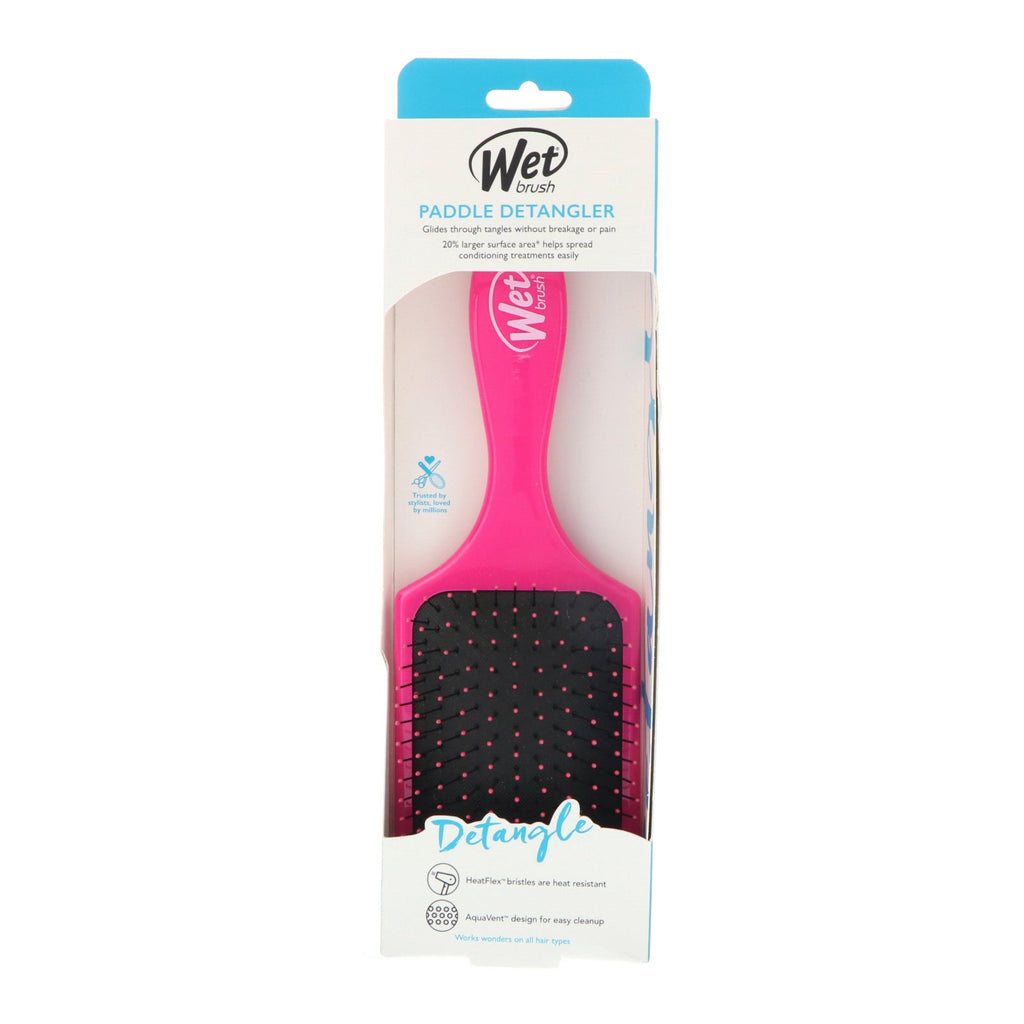 Våd børste, Paddle Detangler børste, Pink, 1 børste
