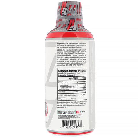 ProSupps, L-Carnitine 3000, Dragonfruit, 3.000 mg, 16 fl oz (473 ml)