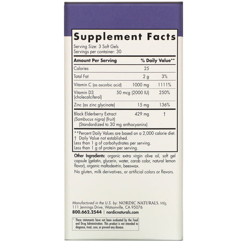 Nordic Naturals, Nordic Immune Daily Defense, 90 bløde geler