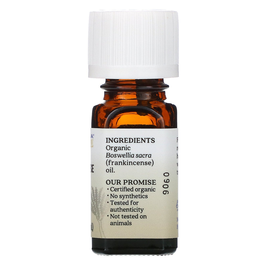 Aura Cacia, ren æterisk olie, røgelse, 0,25 fl oz (7,4 ml)