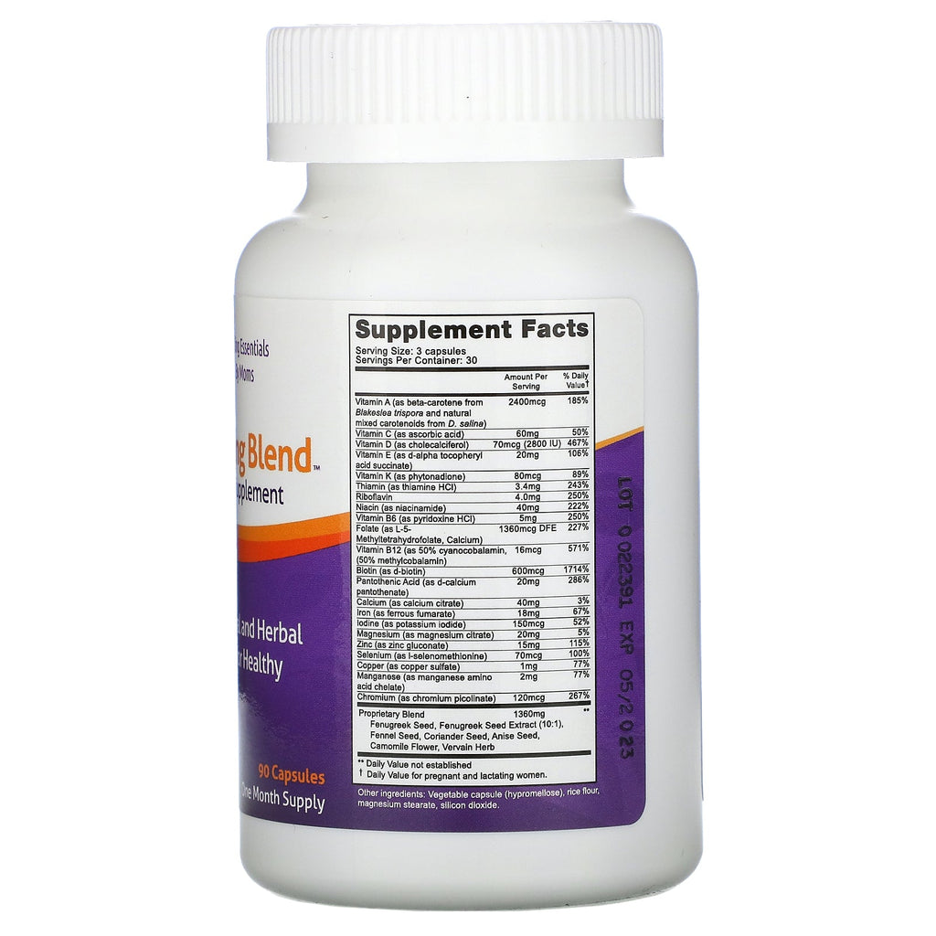 Fairhaven Health, Milkies, Nursing Blend, 90 Kapsler