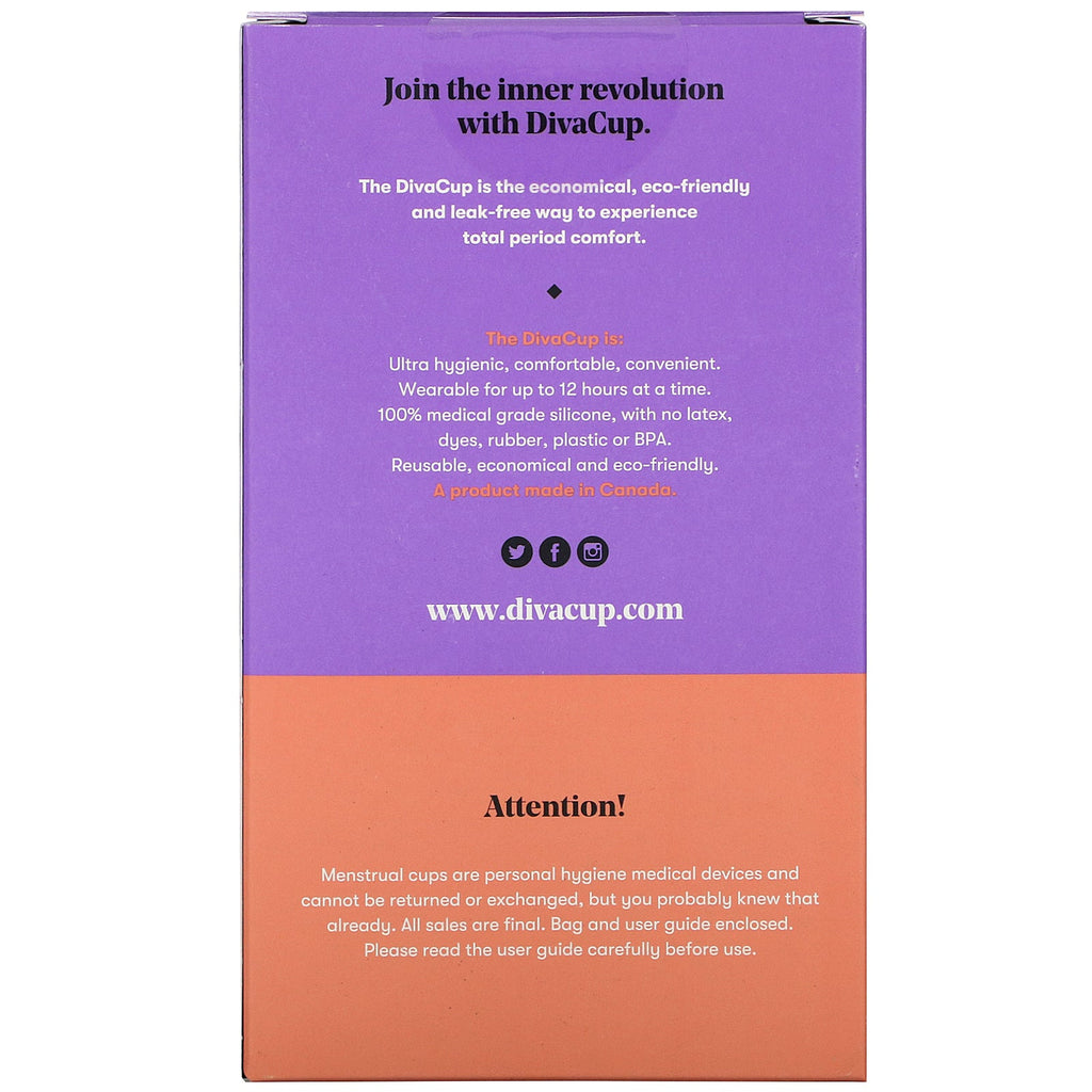 Diva International, DivaCup, Model 0, 1 menstruationskop