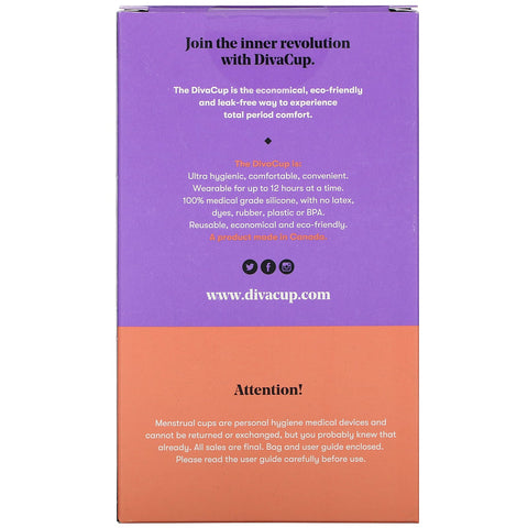 Diva International, DivaCup, Model 0, 1 menstruationskop