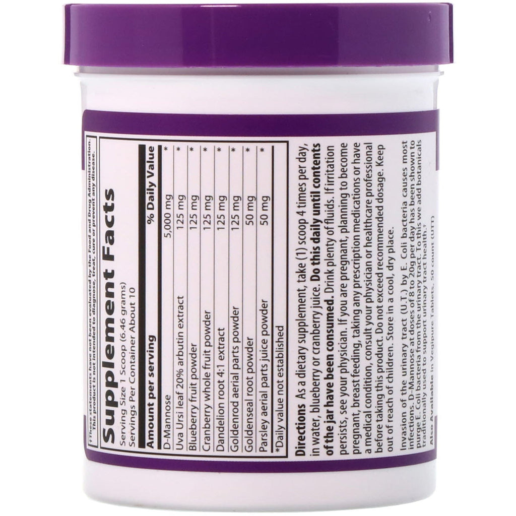 Vibrant Health, U.T. Vibrance, D-Mannose 5,000 mg, Version 1.1, 2.28 oz (64.55 g)