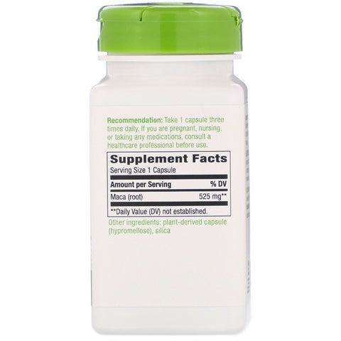 Nature's Way, Maca Root, 525 mg, 100 veganske kapsler