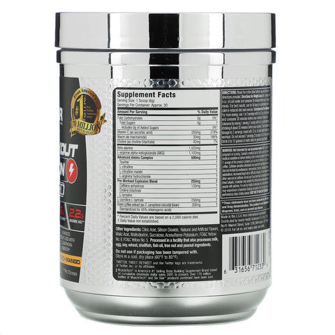Six Star, Elite Series, Pre-Workout Explosion, Ripped, Peach Mango, 6,10 oz (173 g)