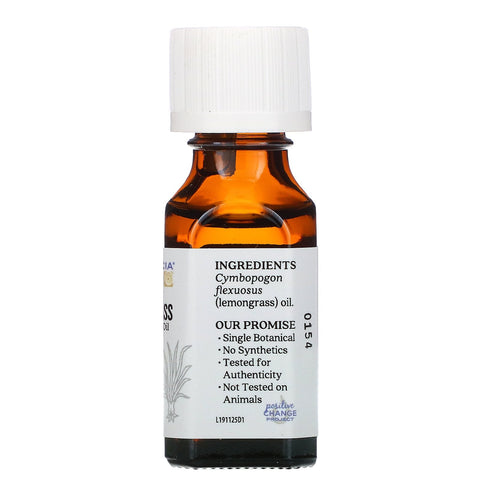 Aura Cacia, Aceite esencial puro, hierba de limón, 15 ml (0,5 oz. líq.)