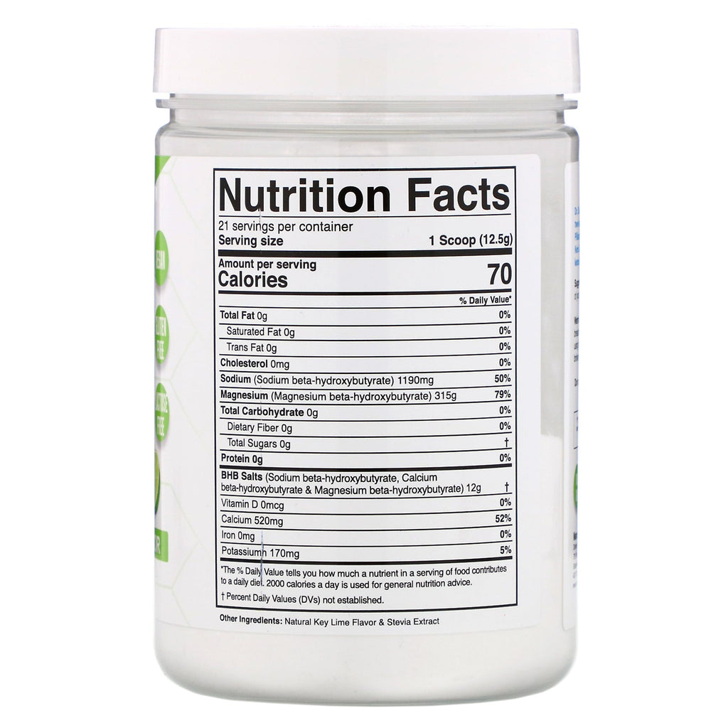 Divine Health, Dr. Colbert's Keto Zone, cetonas instantáneas, limonada helada, 9,26 oz (262,5 g)