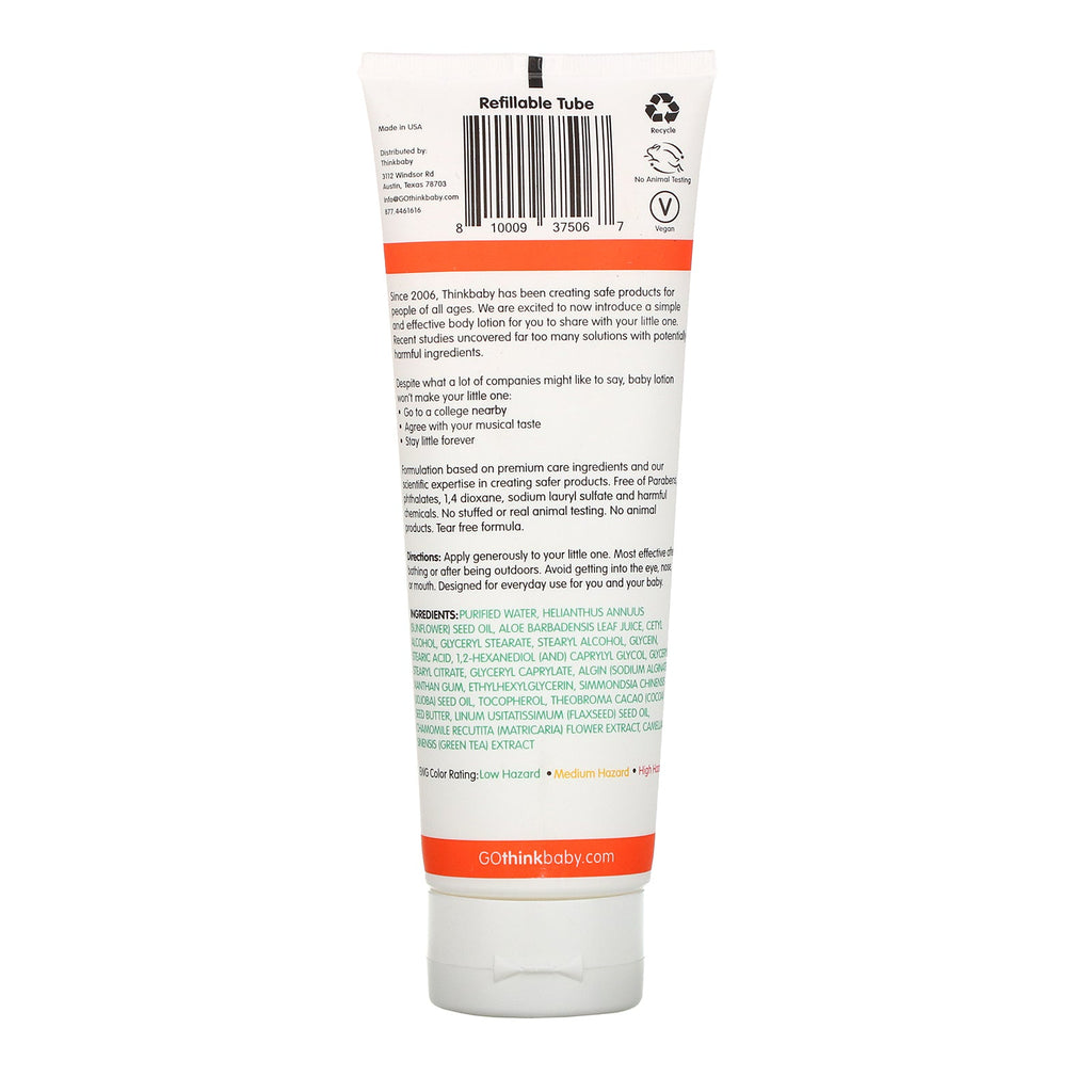 Tænk, babylotion, uparfumeret, 8 oz (237 ml)