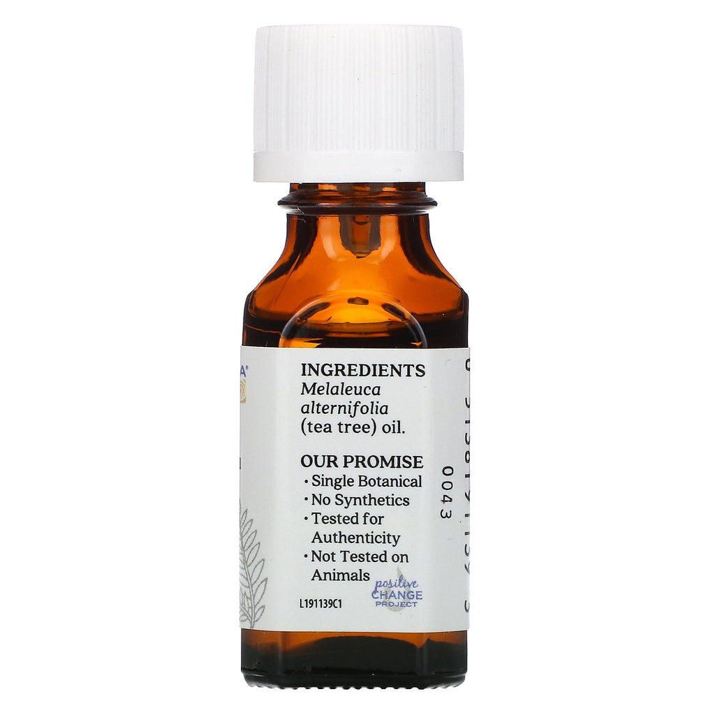 Aura Cacia, ren æterisk olie, tetræ, 0,5 fl oz (15 ml)