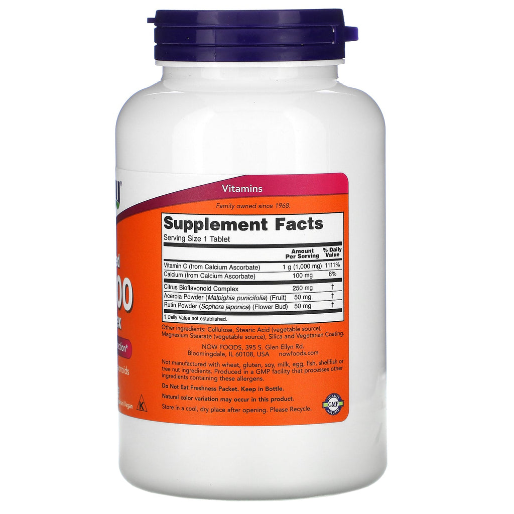 Now Foods, Bufret C-1000 Complex, 180 tabletter
